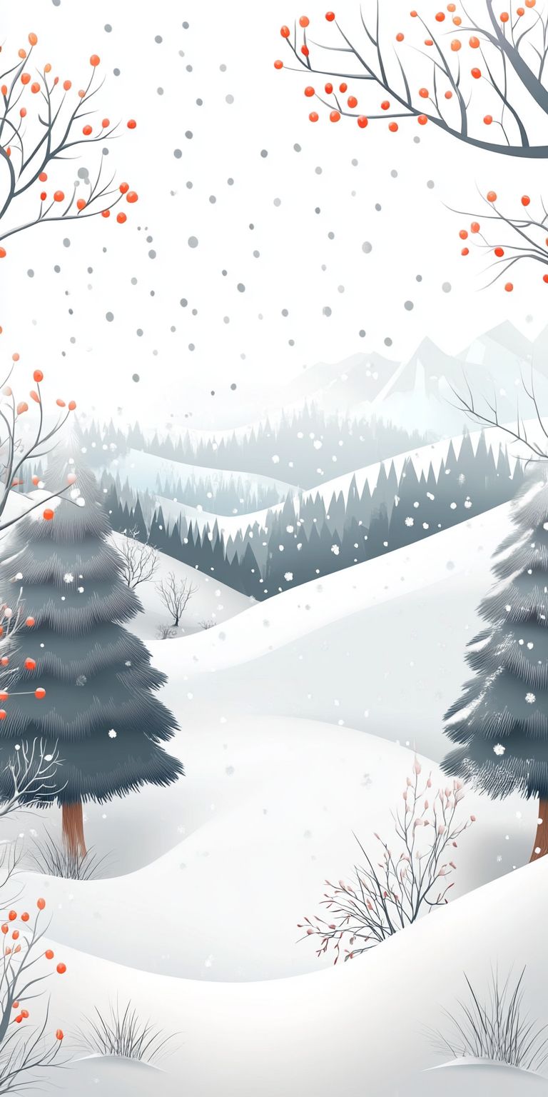 fond d ecran neige pour mobile 21