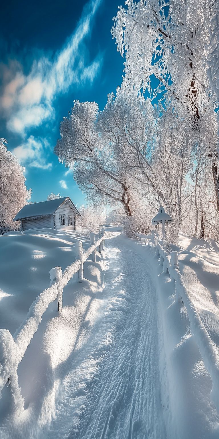 Fond d'écran neige pour mobile 25