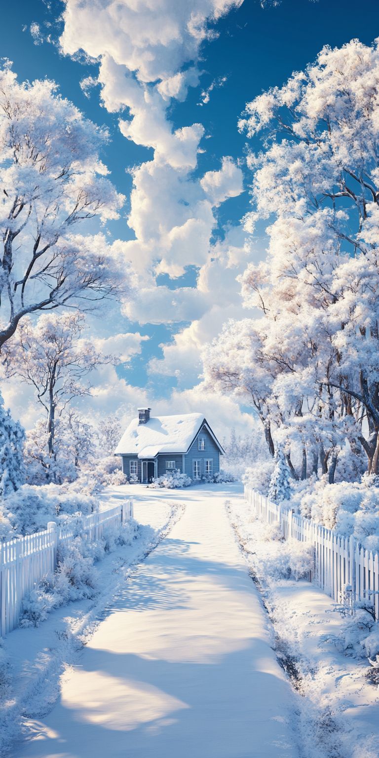 Fond d'écran neige pour mobile 26