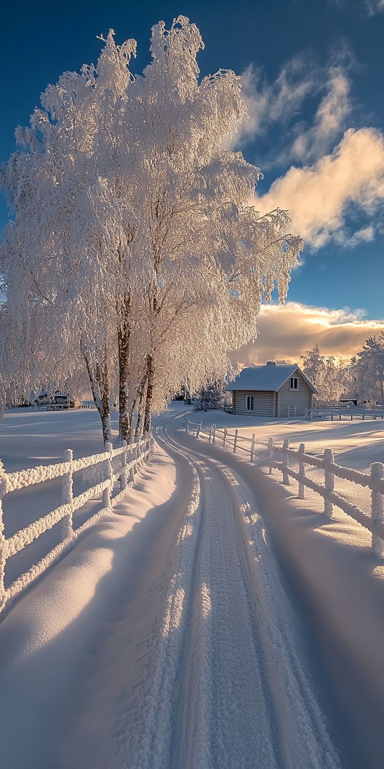 Fond d'écran neige pour mobile 27