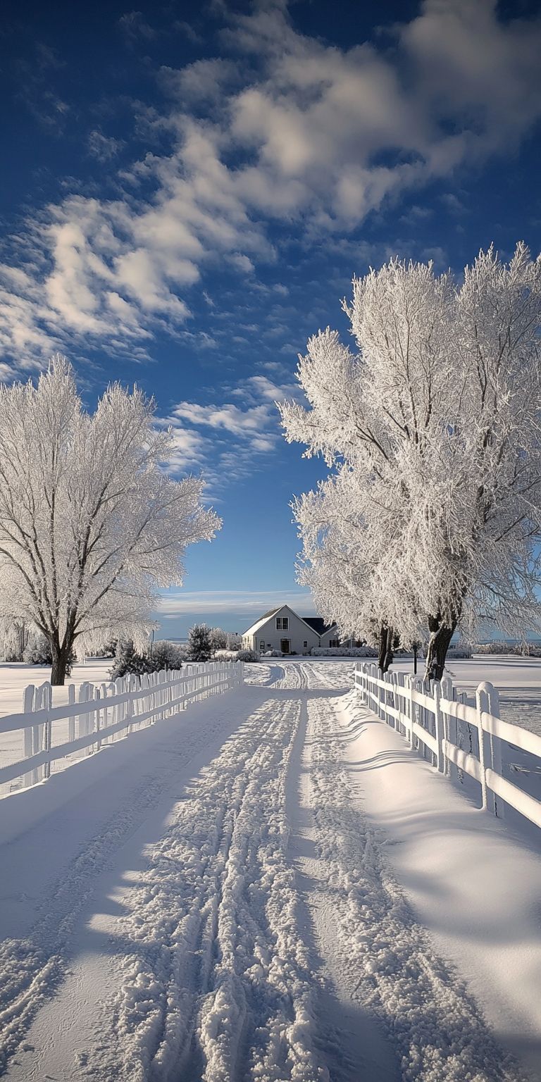 fond d ecran neige pour mobile 28