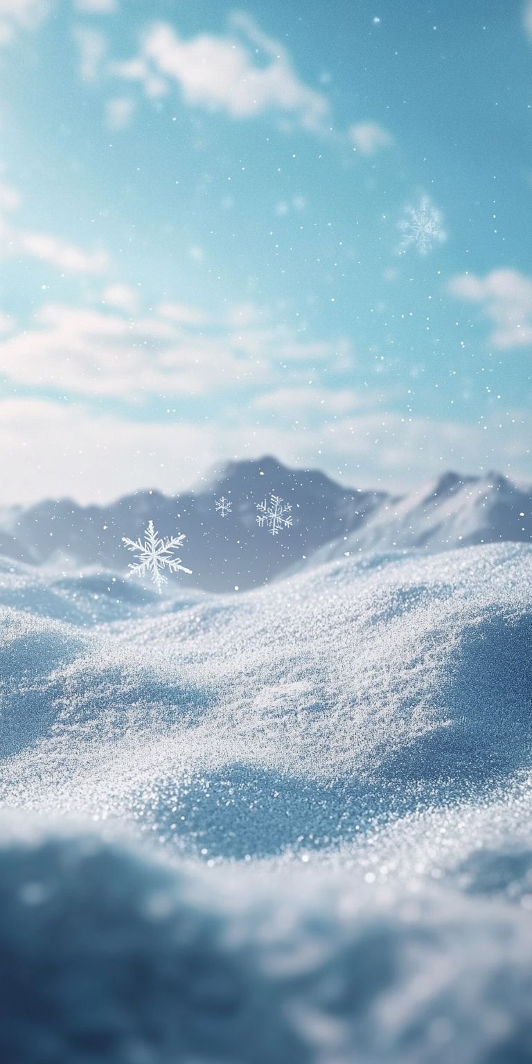 Fond d'écran neige pour mobile 3