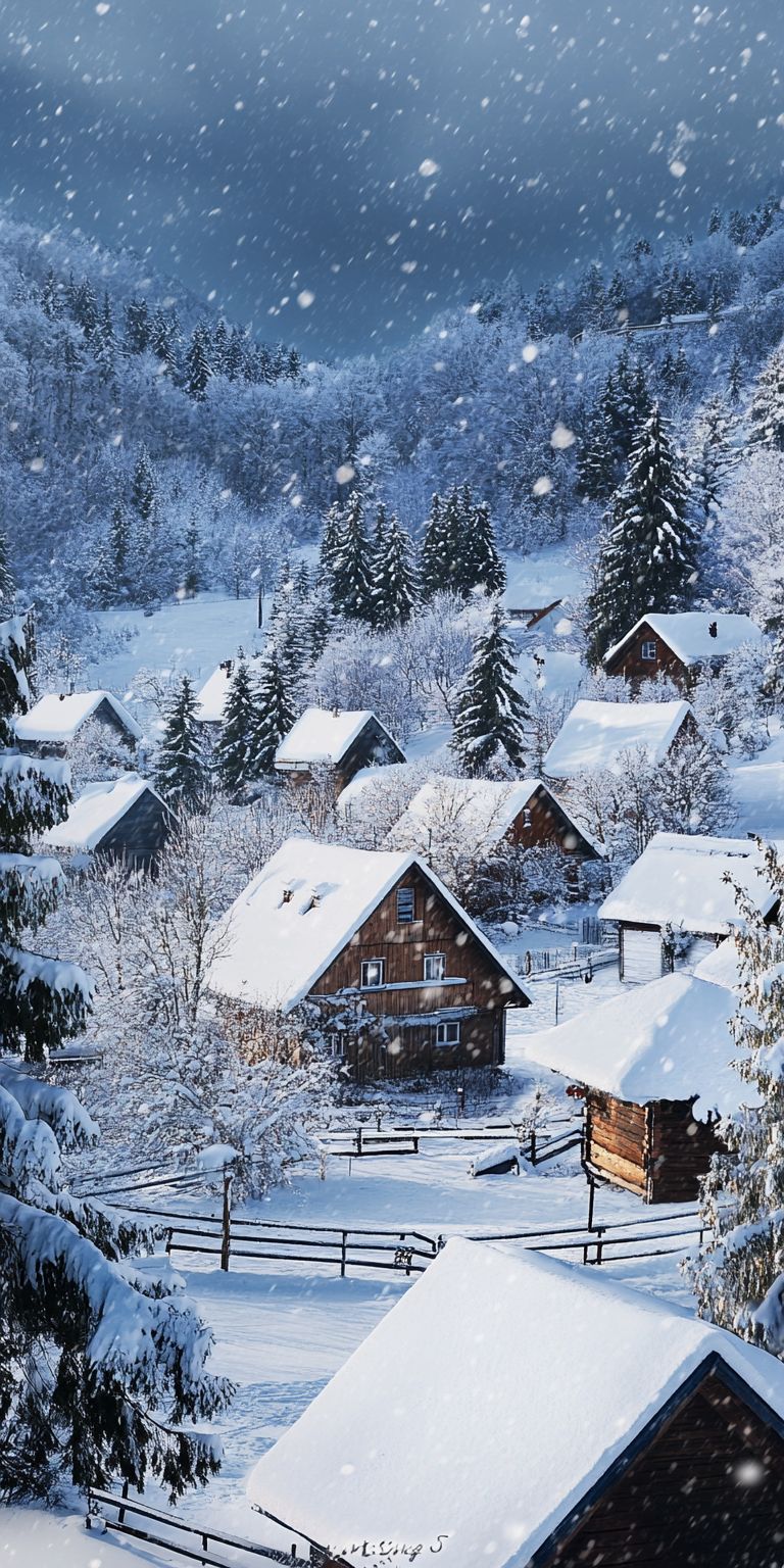 Fond d'écran neige pour mobile 44