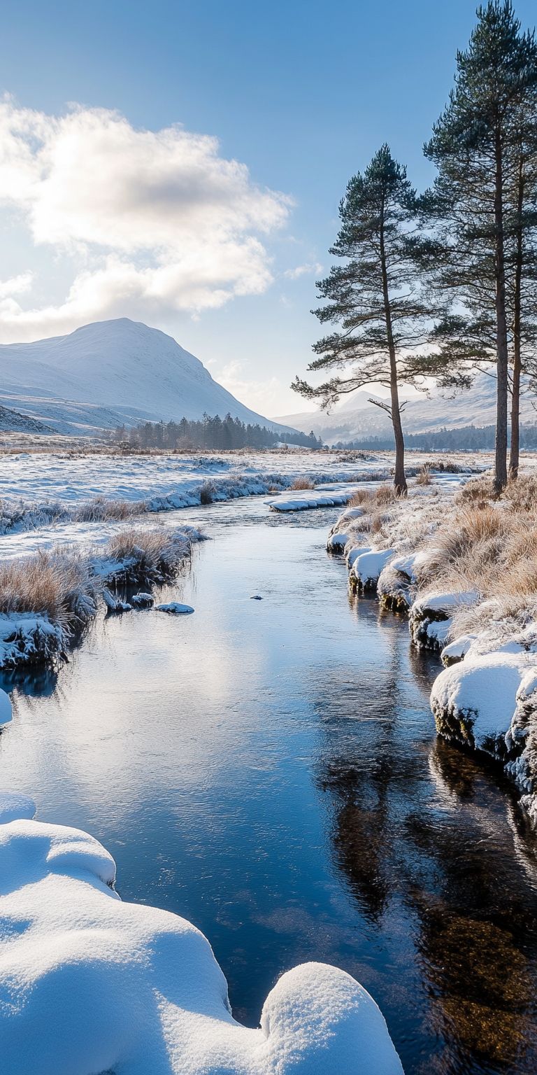 Fond d'écran neige pour mobile 52