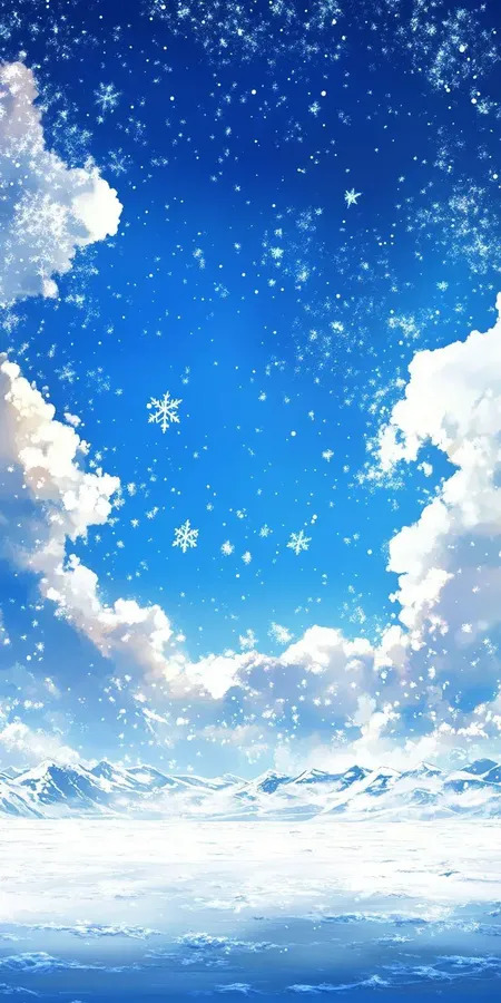 fond d ecran neige pour mobile 1