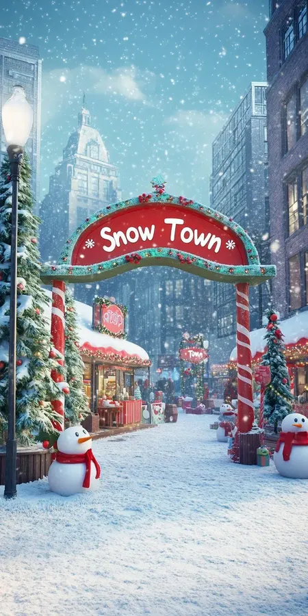 fond d ecran neige pour mobile 14