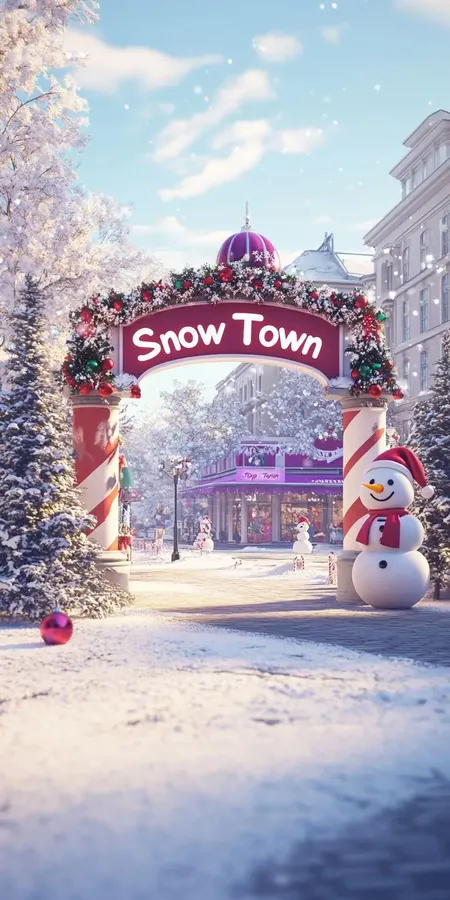 fond d ecran neige pour mobile 16