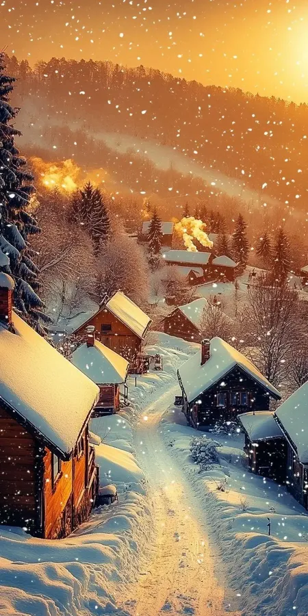 fond d ecran neige pour mobile 17