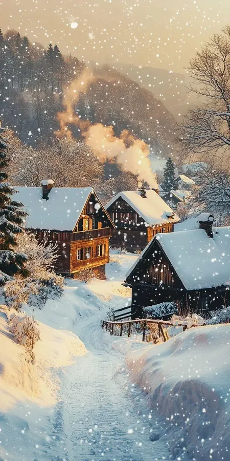 fond d ecran neige pour mobile 19