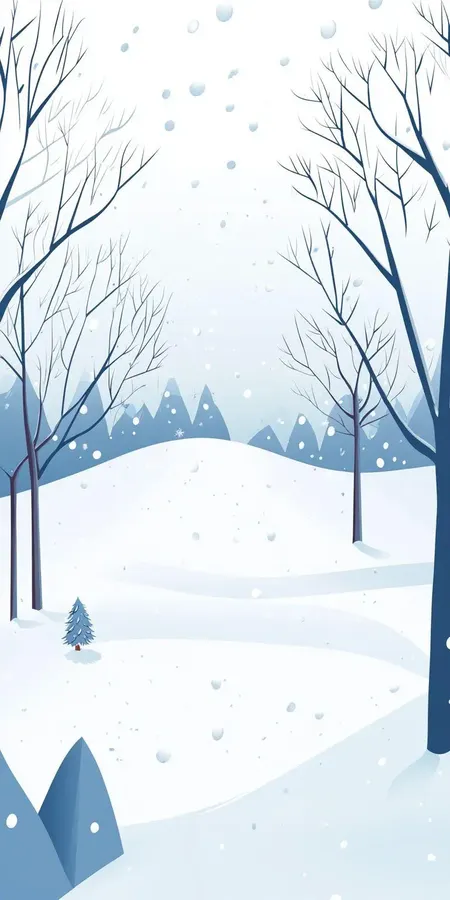 fond d ecran neige pour mobile 24