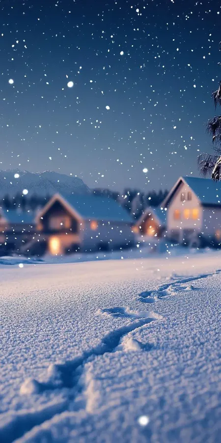 fond d ecran neige pour mobile 29