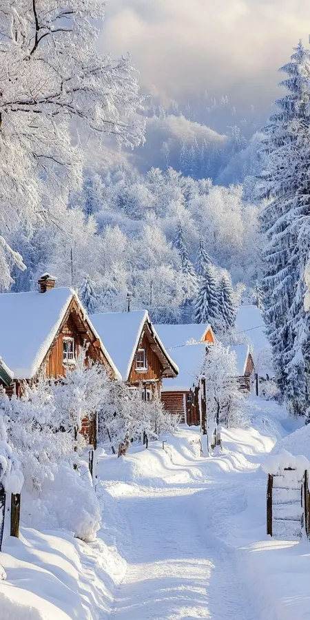 Fond d'écran neige pour mobile 41