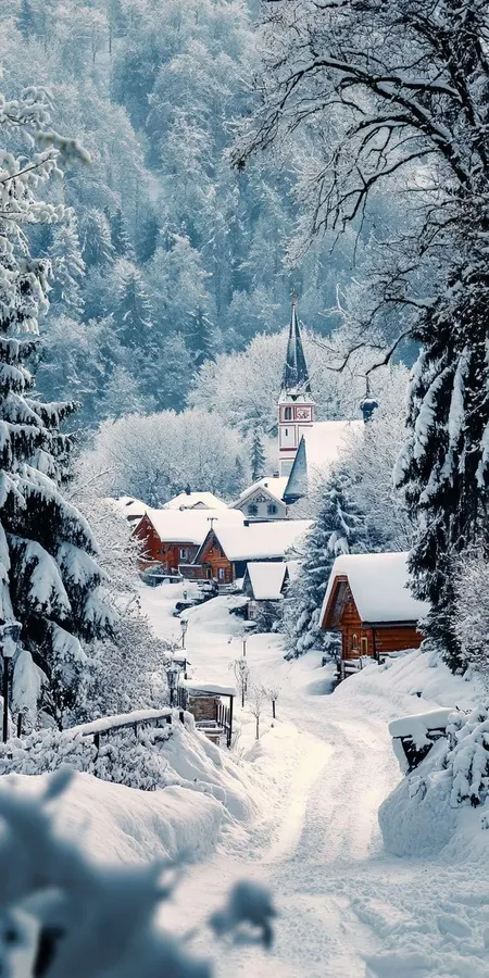 Fond d'écran neige pour mobile 45