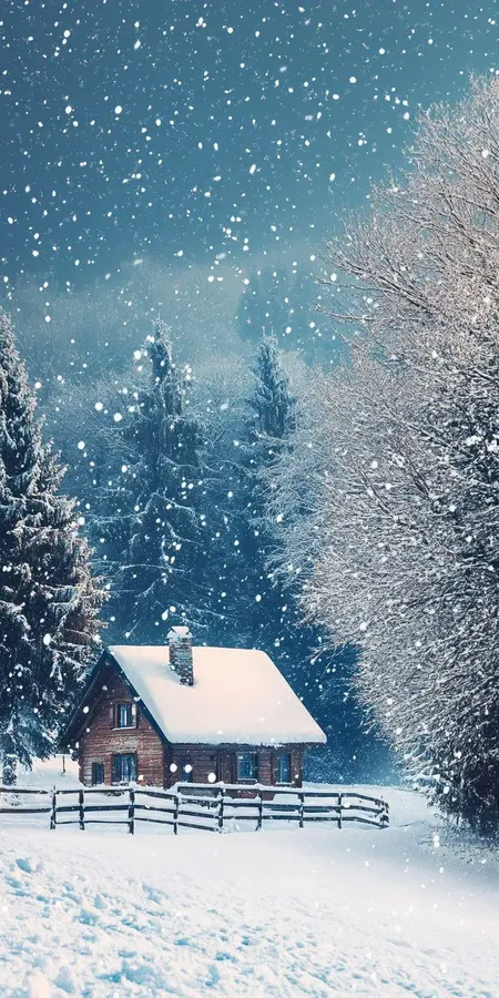 Fond d'écran neige pour mobile 47