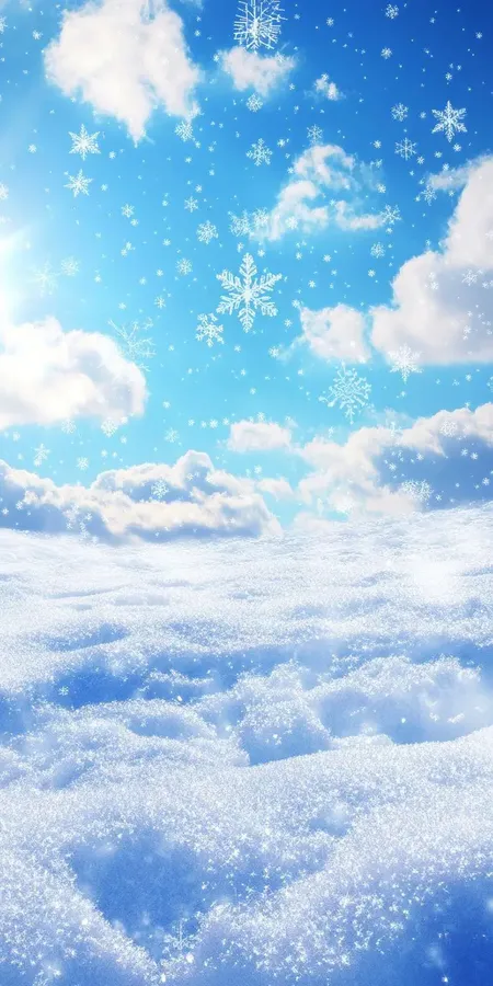 fond d ecran neige pour mobile 6