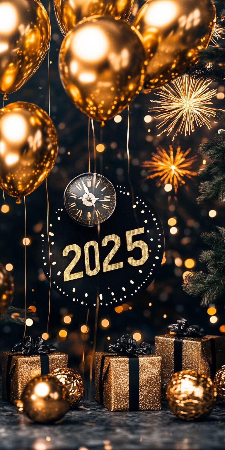 Fond d'écran bonne annee 2025 pour mobile 10