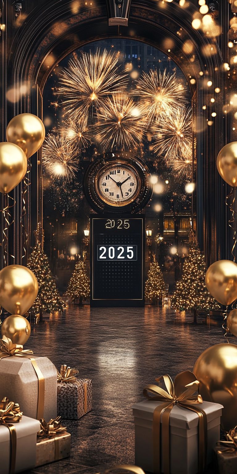 Fond d'écran bonne annee 2025 pour mobile 11