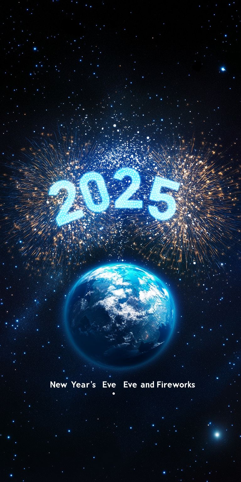 Fond d'écran bonne annee 2025 pour mobile 17