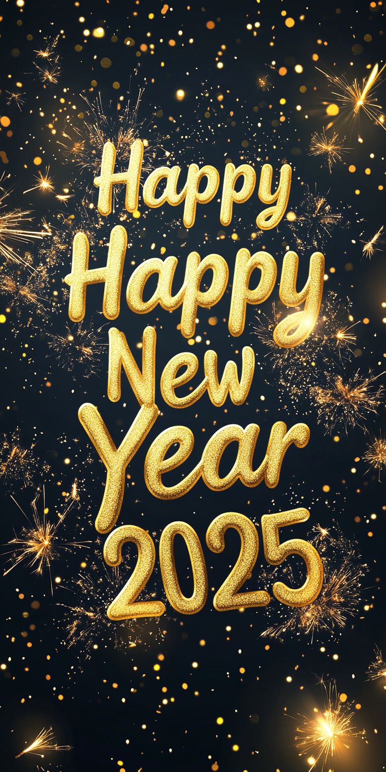 Fond d'écran bonne annee 2025 pour mobile 2