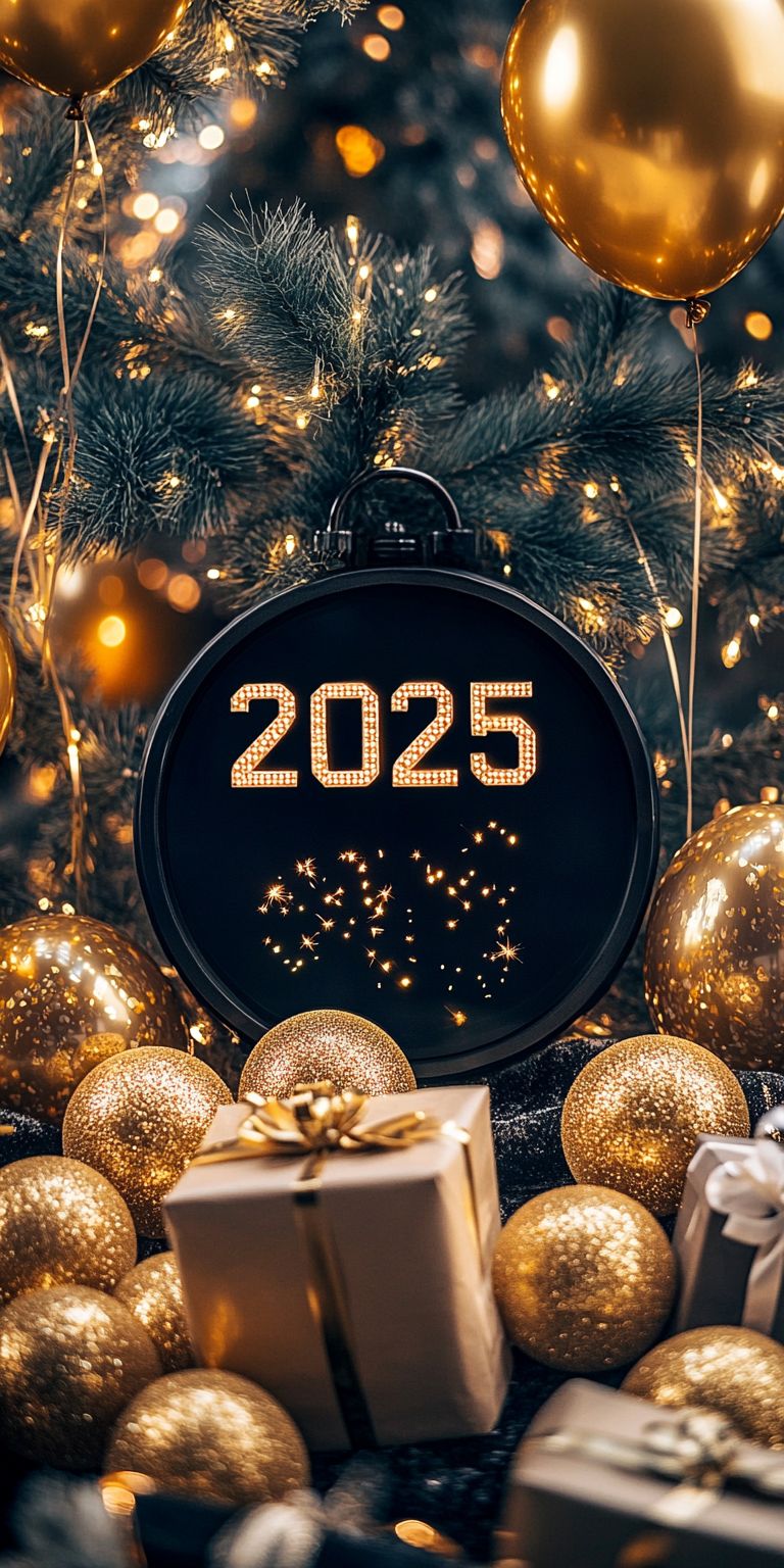 Fond d'écran bonne annee 2025 pour mobile 7