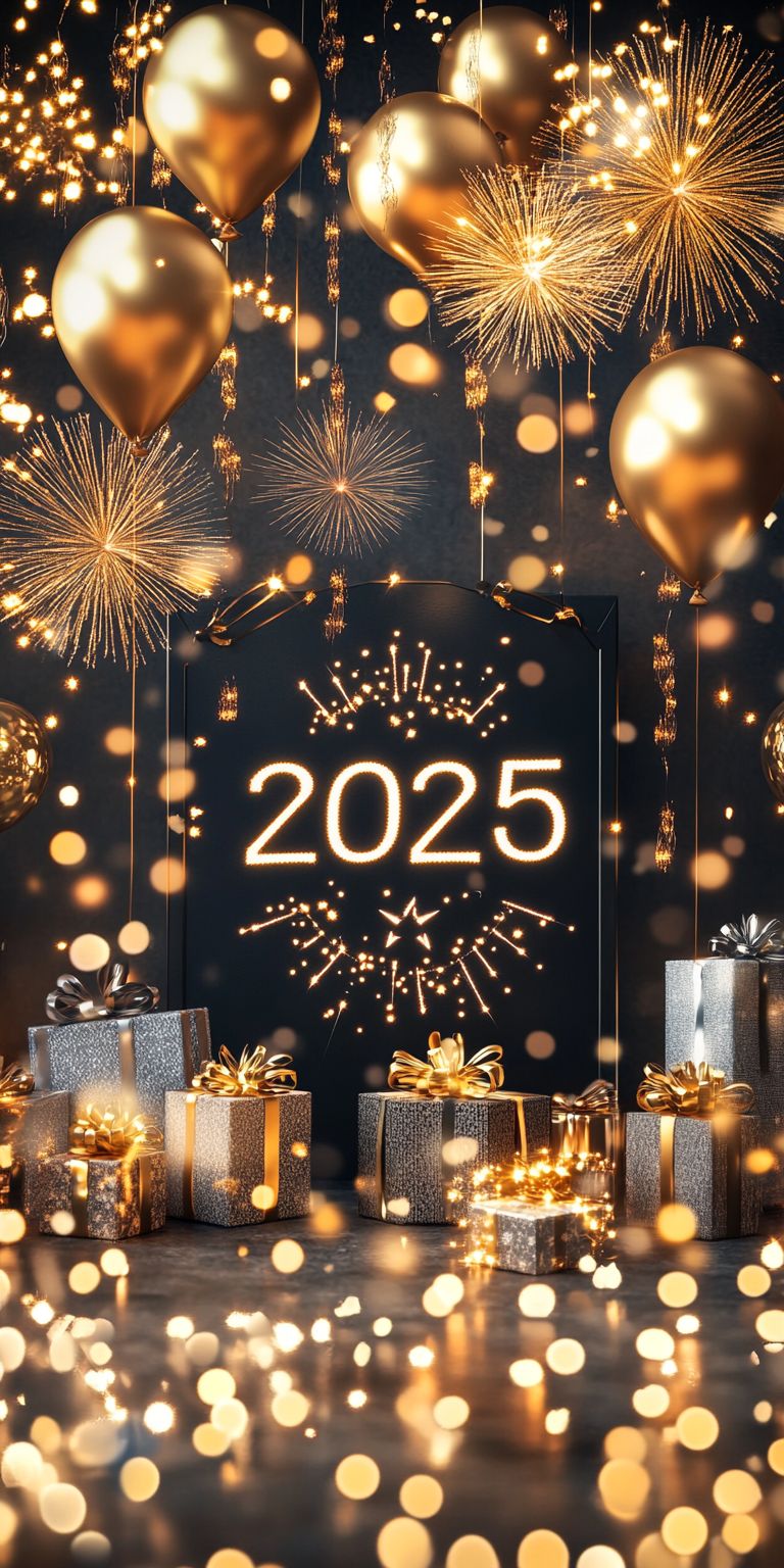 Fond d'écran bonne annee 2025 pour mobile 8