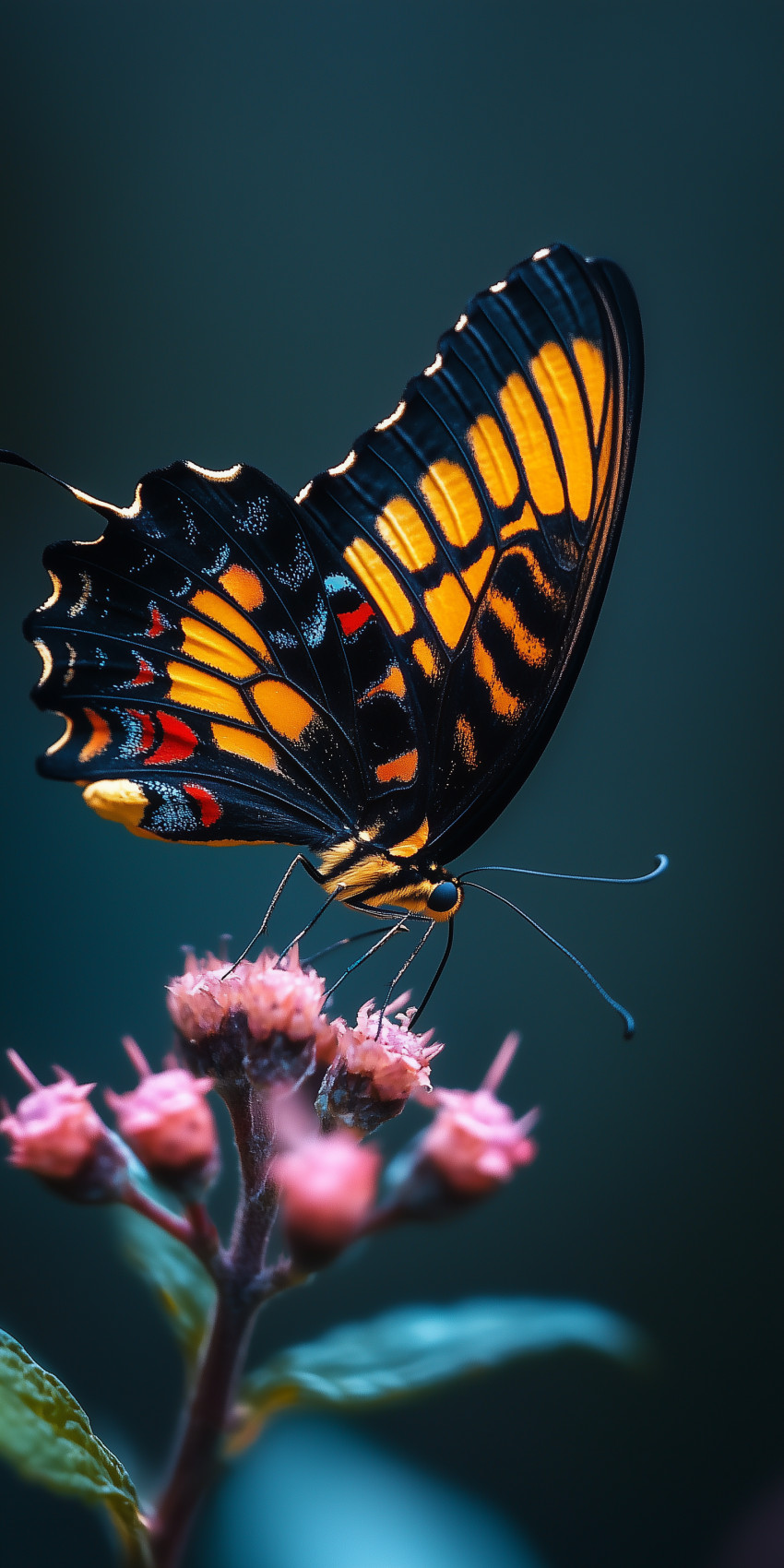 Fond d'écran Mobile Papillon Noir et Orange : Couleurs Vibrantes et Détails Naturels recherche par mots clés, fond d ecran papillon mobile 3, 