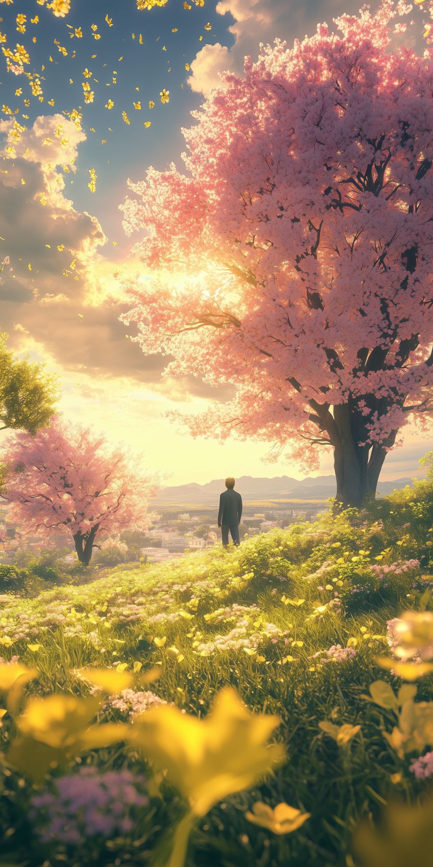 fond d ecran mobile paysage romantique 12