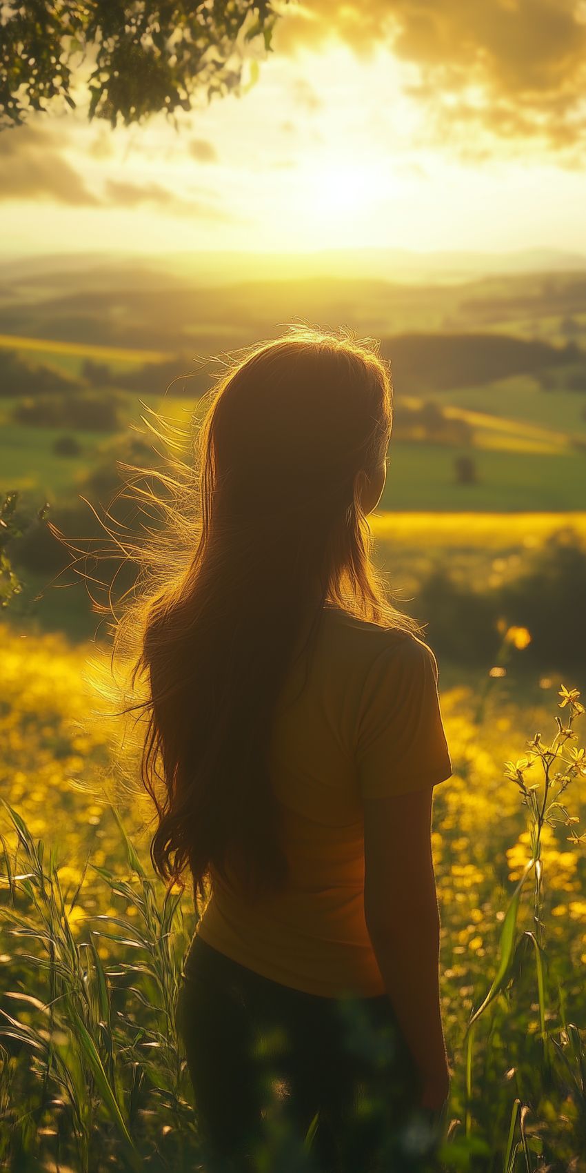 fond d ecran mobile paysage romantique 17