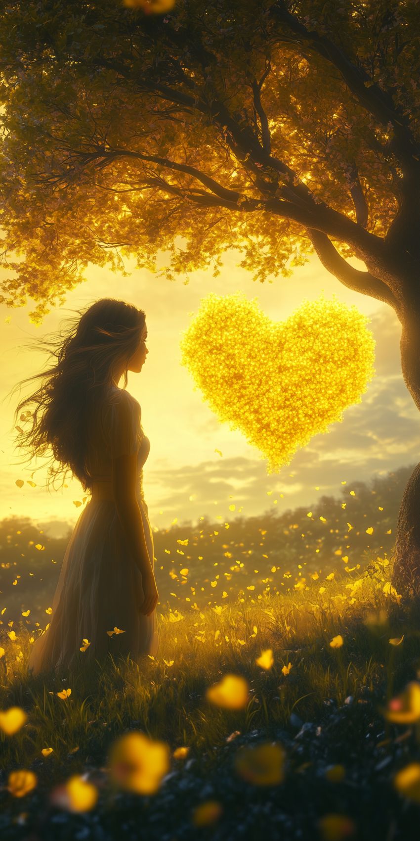 fond d ecran mobile paysage romantique 18