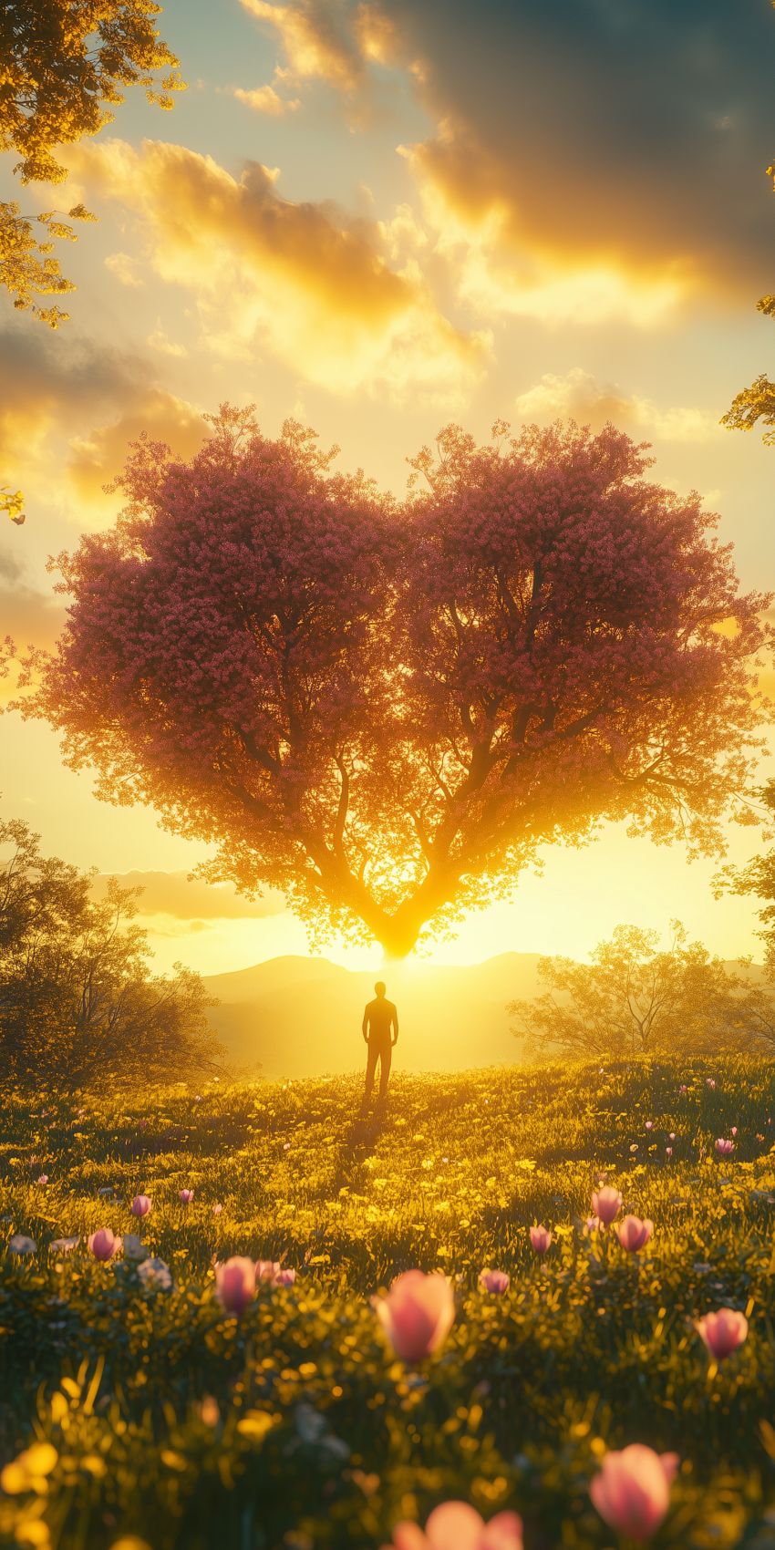 fond d ecran mobile paysage romantique 5