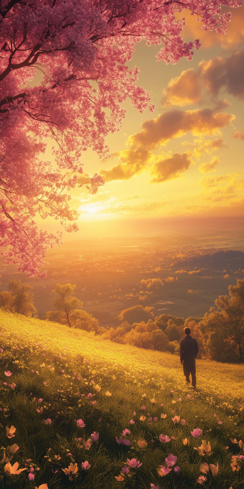 fond d ecran mobile paysage romantique 7