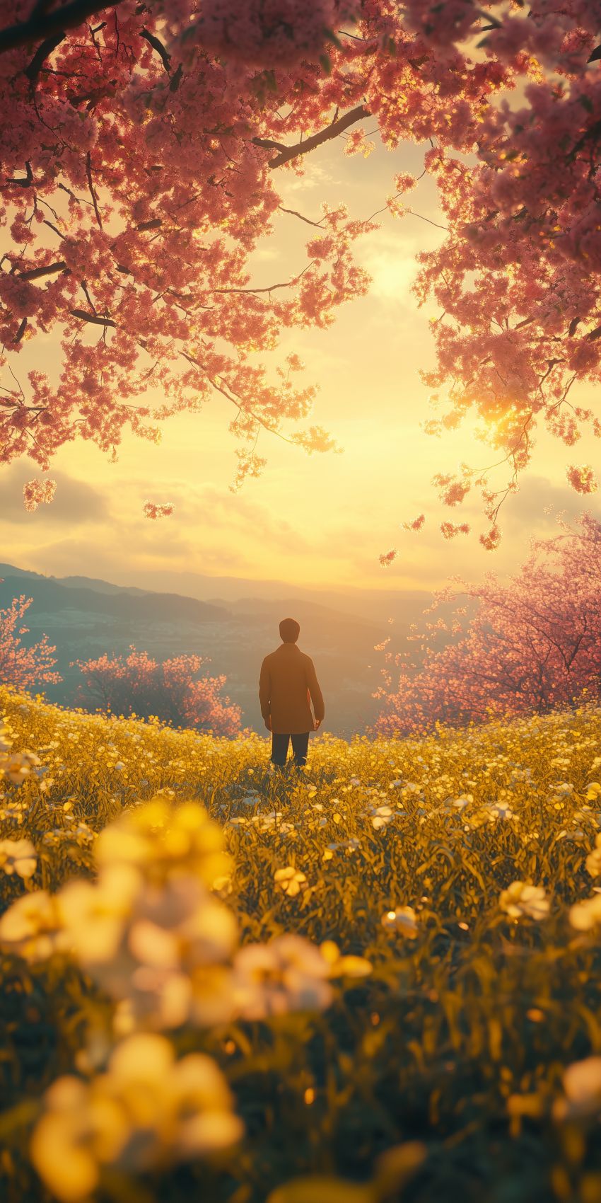 fond d ecran mobile paysage romantique 9