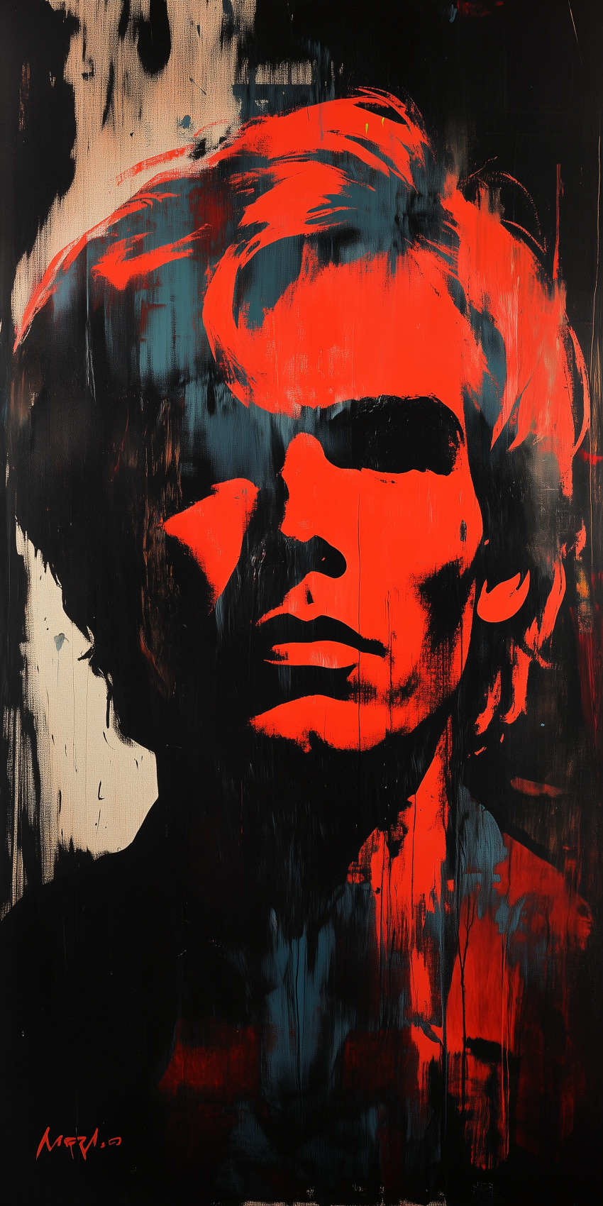 Fond d'écran mobile peinture inspiration andy warhol 5