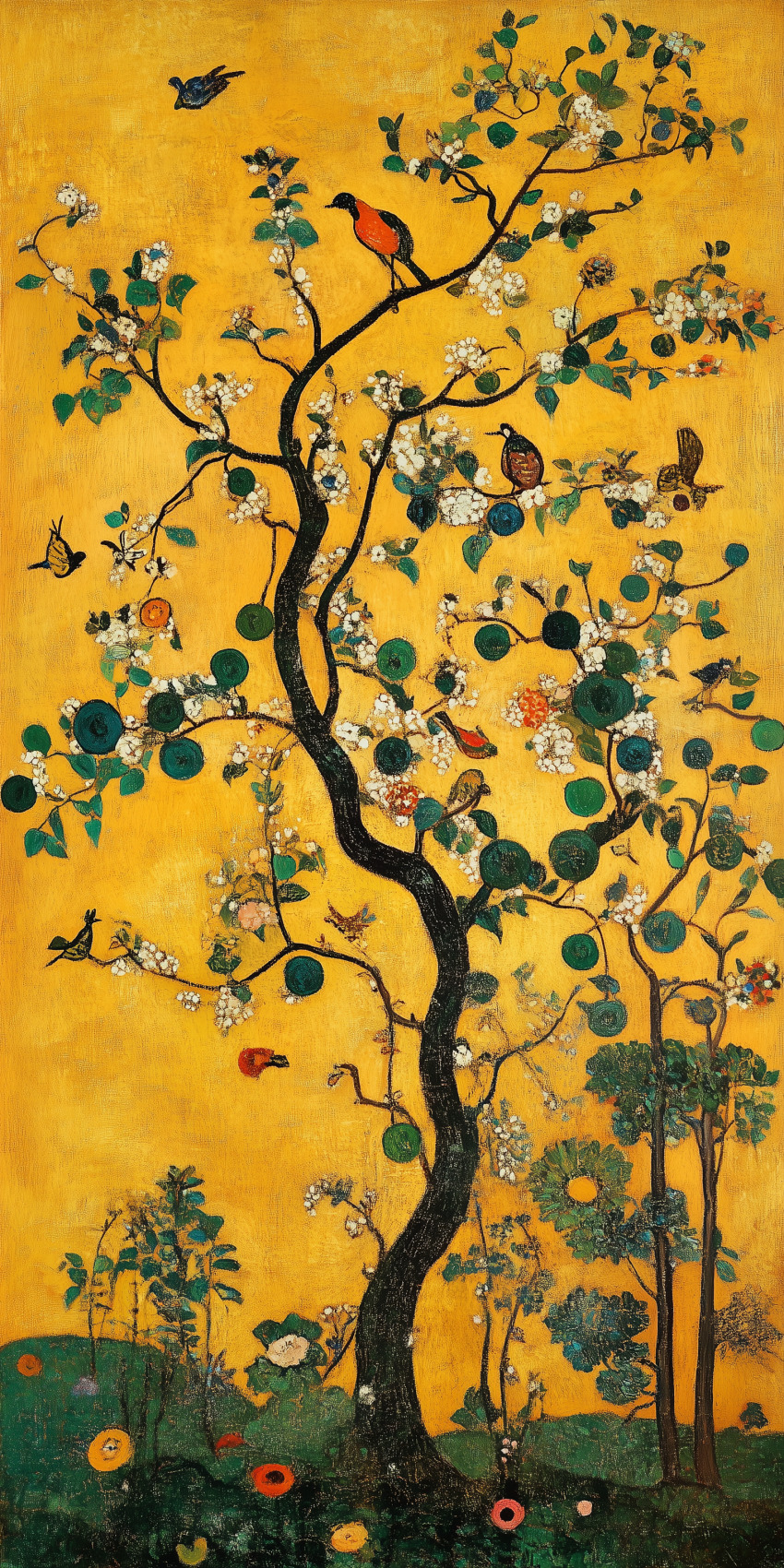 fond d ecran mobile peinture inspiration gustav klimt 4