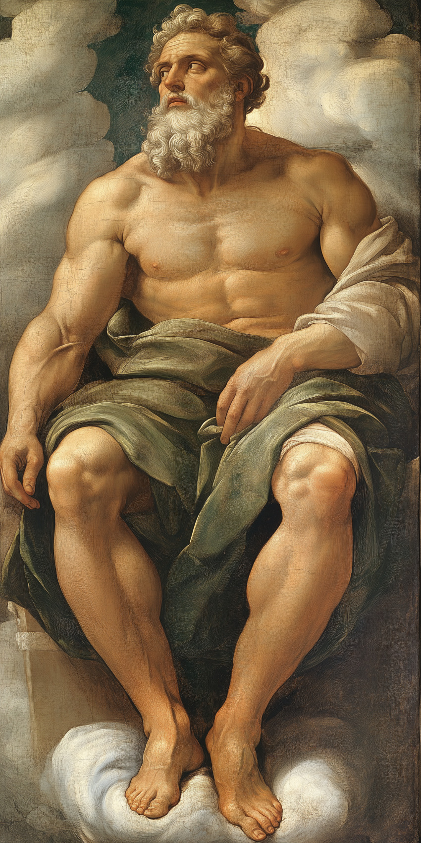 Fond d'écran mobile peinture inspiration michelangelo 4