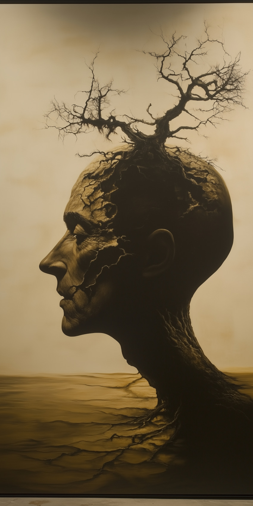 Fond d'écran mobile peinture inspiration salvador dali 2