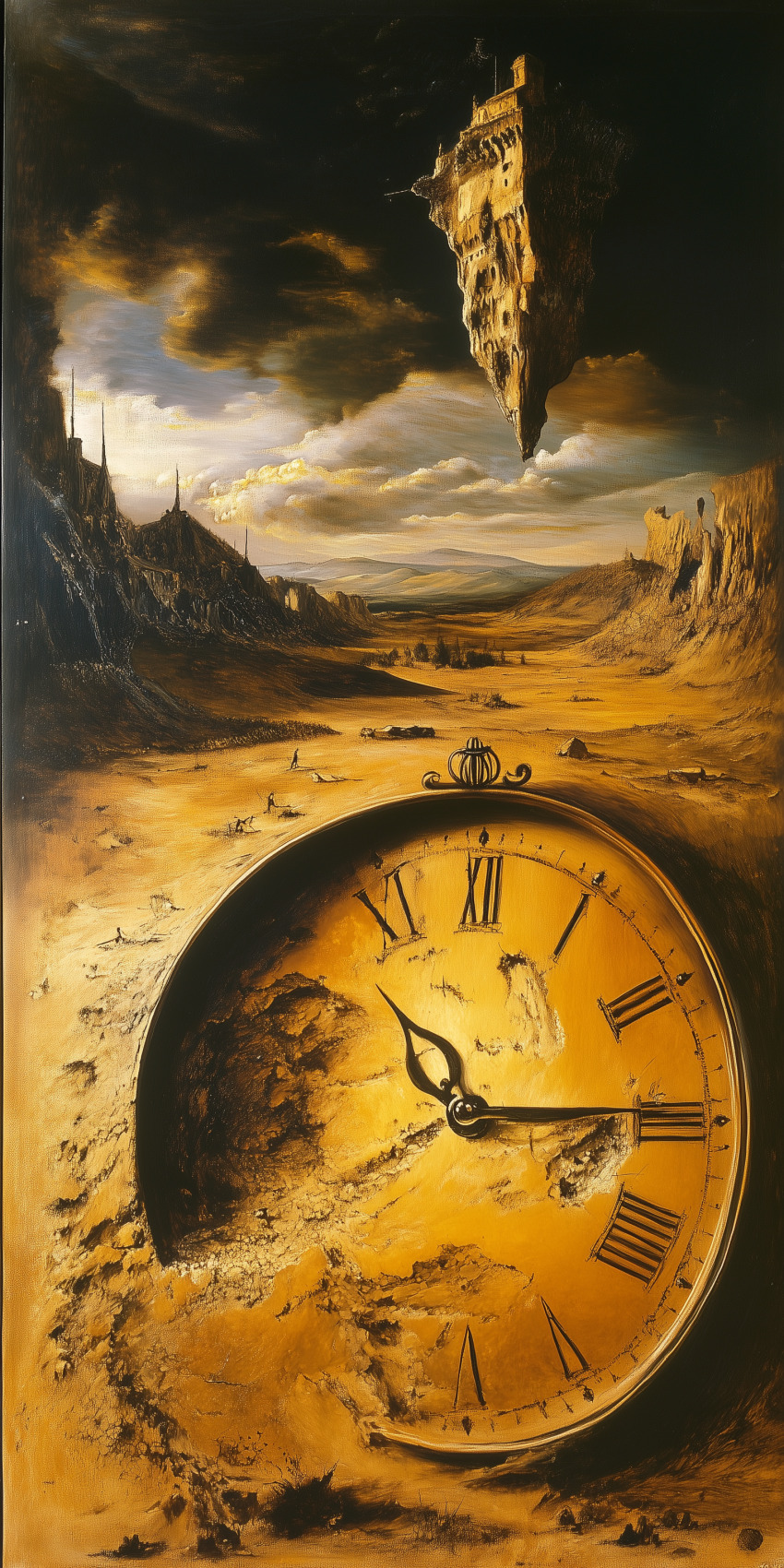 Fond d'écran mobile peinture inspiration salvador dali 5