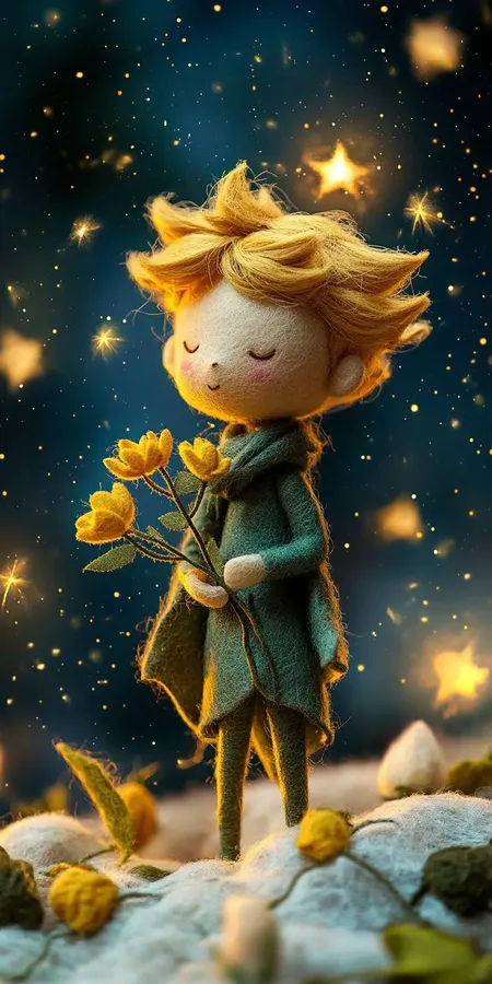 fond d ecran mobile petit prince peluche 23