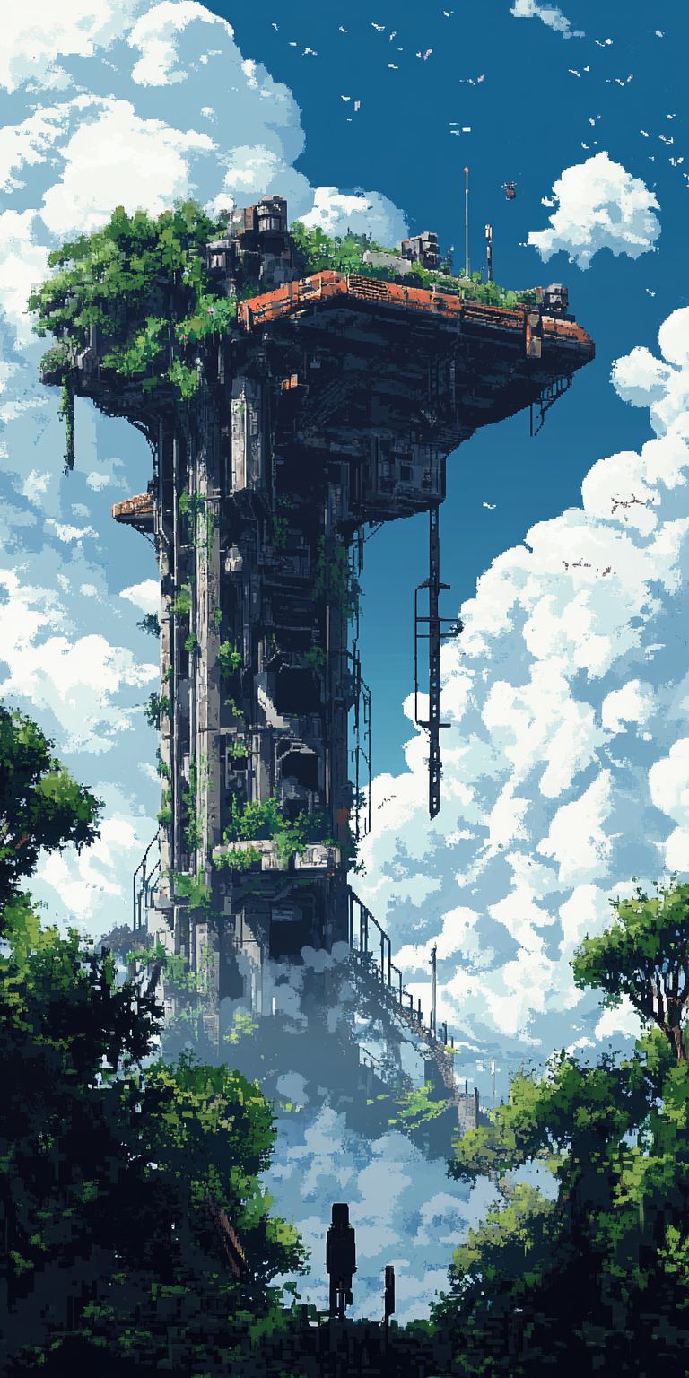 Fond d'écran pixel art pour mobile 12