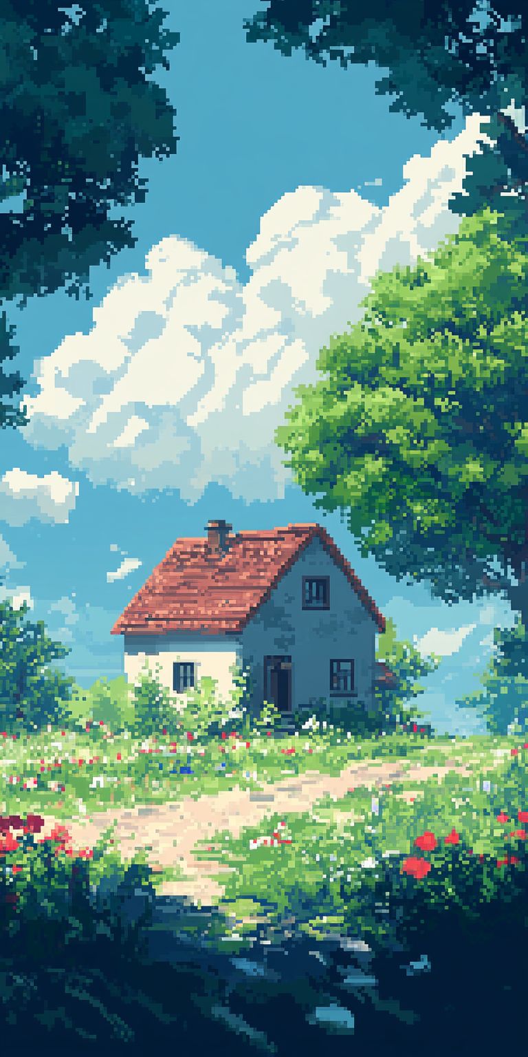 Fond d'écran pixel art pour mobile 13