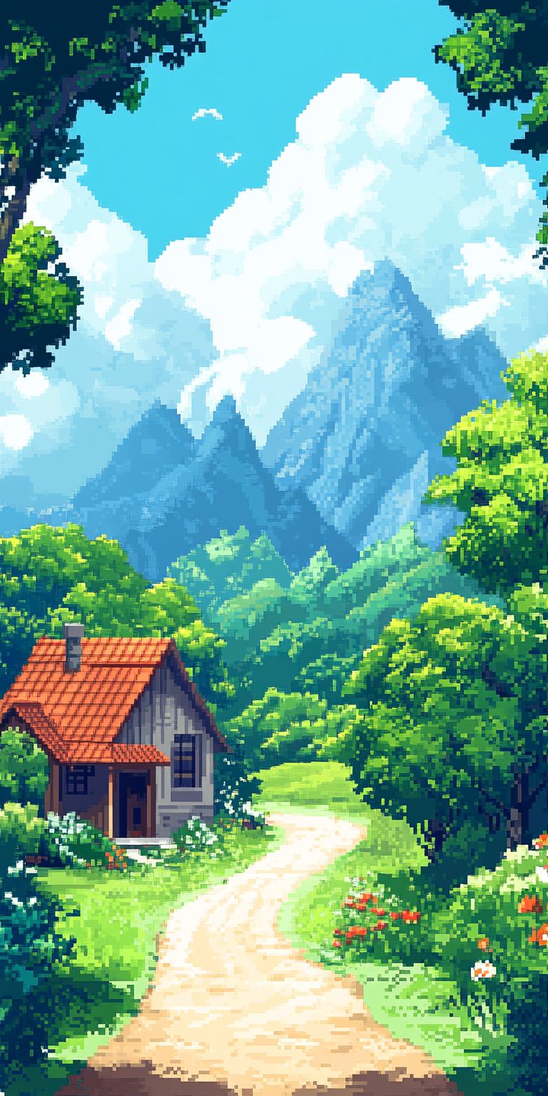 Fond d'écran pixel art pour mobile 14
