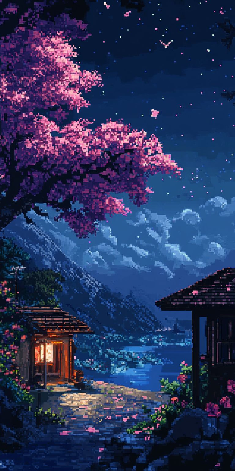 Fond d'écran pixel art pour mobile 15