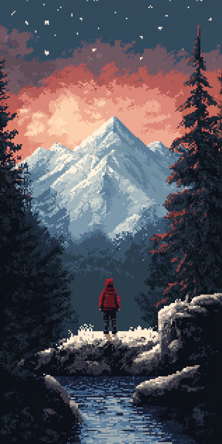 Fond d'écran pixel art pour mobile 17