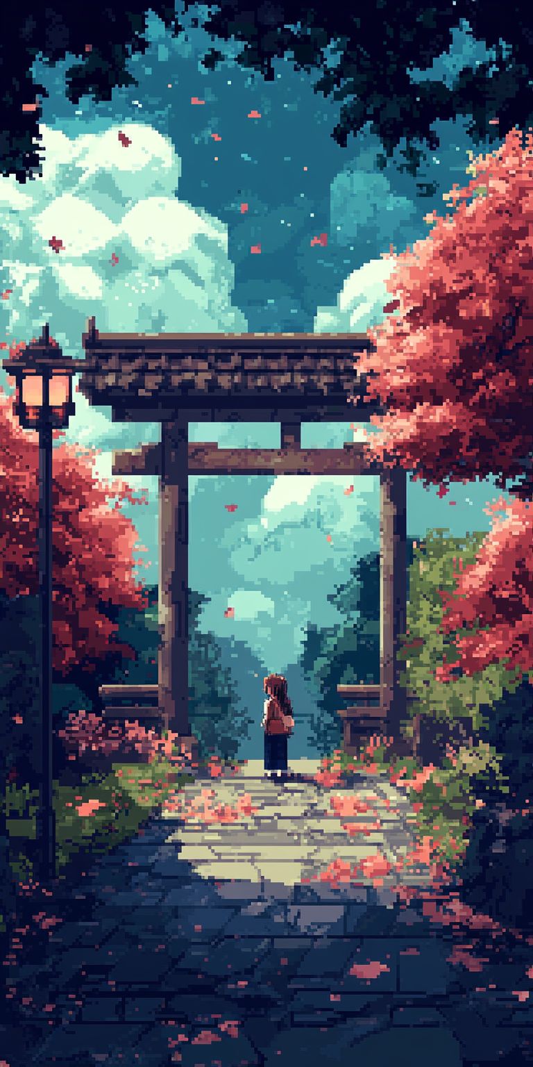 Fond d'écran pixel art pour mobile 18