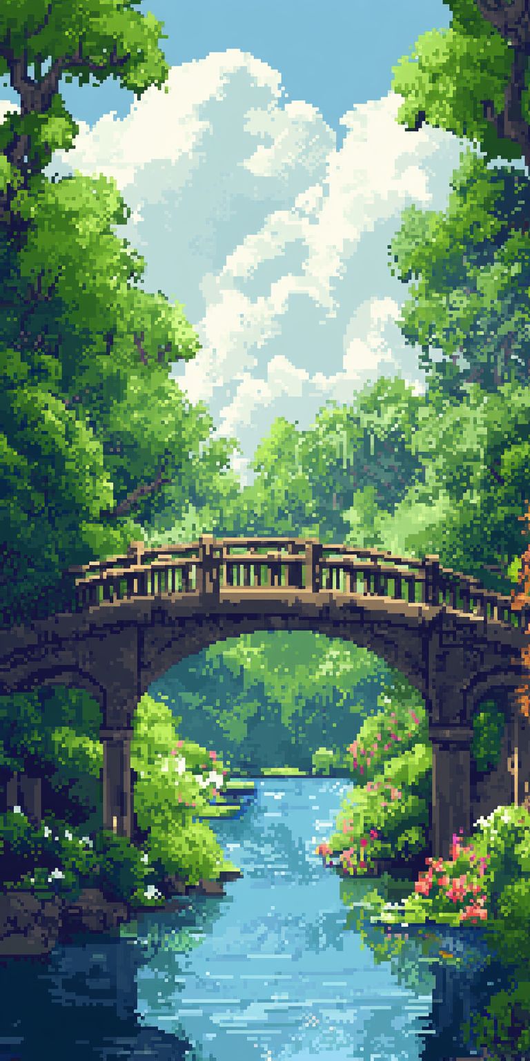 Fond d'écran pixel art pour mobile 2