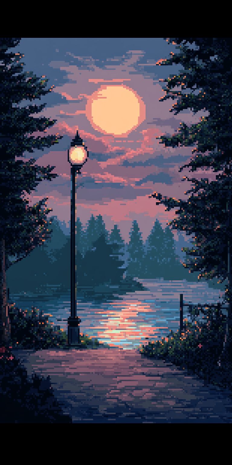 Fond d'écran pixel art pour mobile 3
