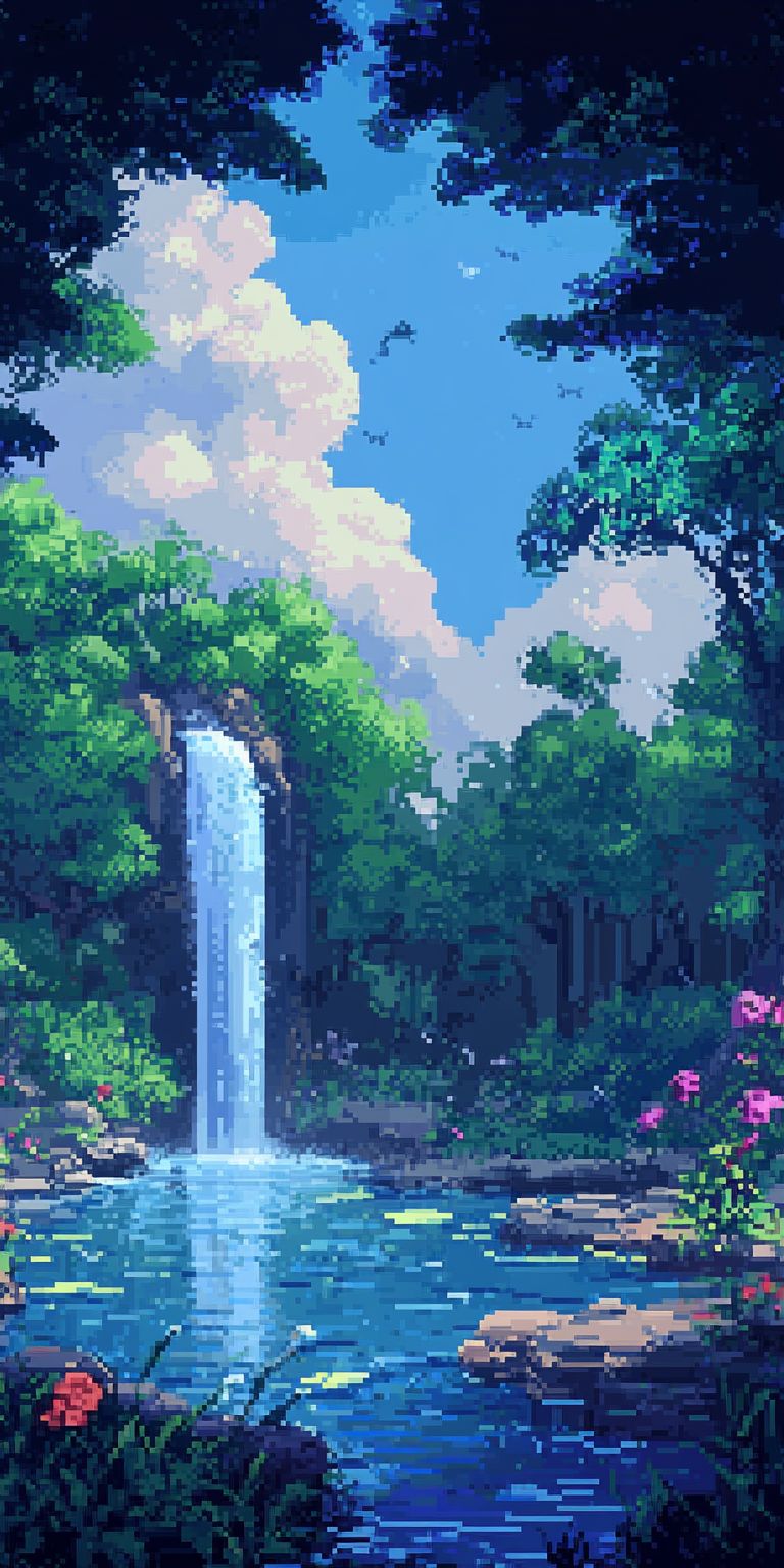 Fond d'écran pixel art pour mobile 31