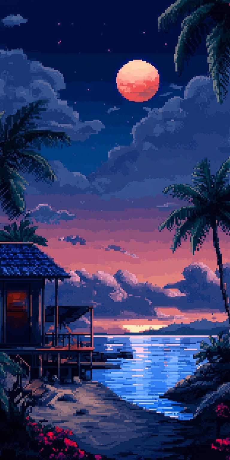 Fond d'écran pixel art pour mobile 32