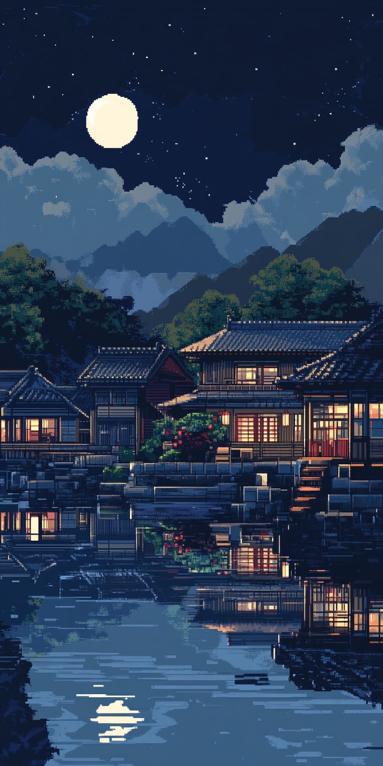 Fond d'écran pixel art pour mobile 34