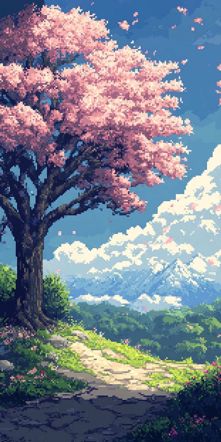 Fond d'écran pixel art pour mobile 35